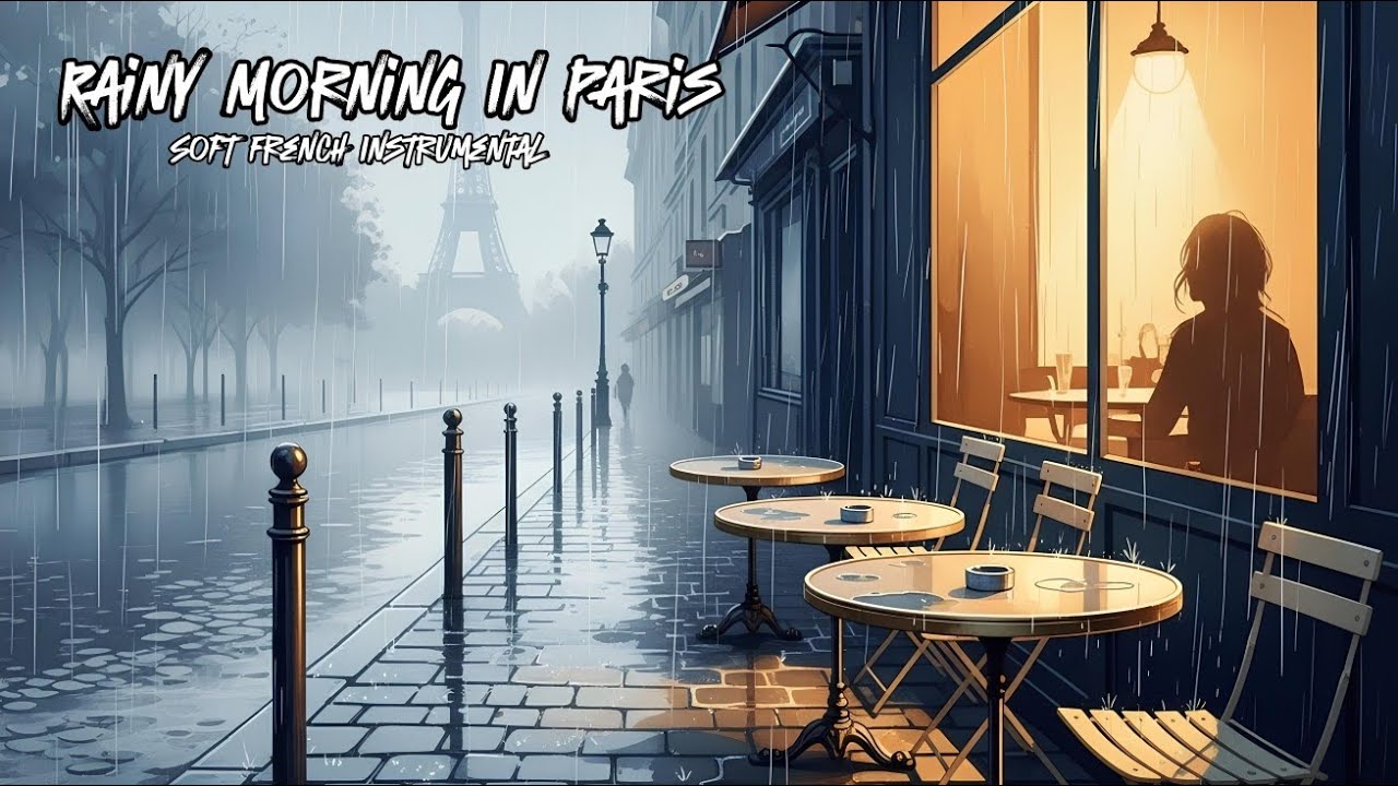 Rainy Morning in Paris ☔ Soft French Instrumental Music for Focus & Relaxation