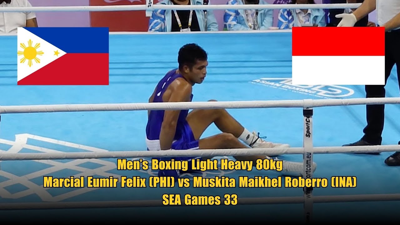 Men’sBoxing LightHeavy 80kg: Marcial Eumir Felix (PHI) vs Muskita Maikhel Roberro (INA) SEA Games 33