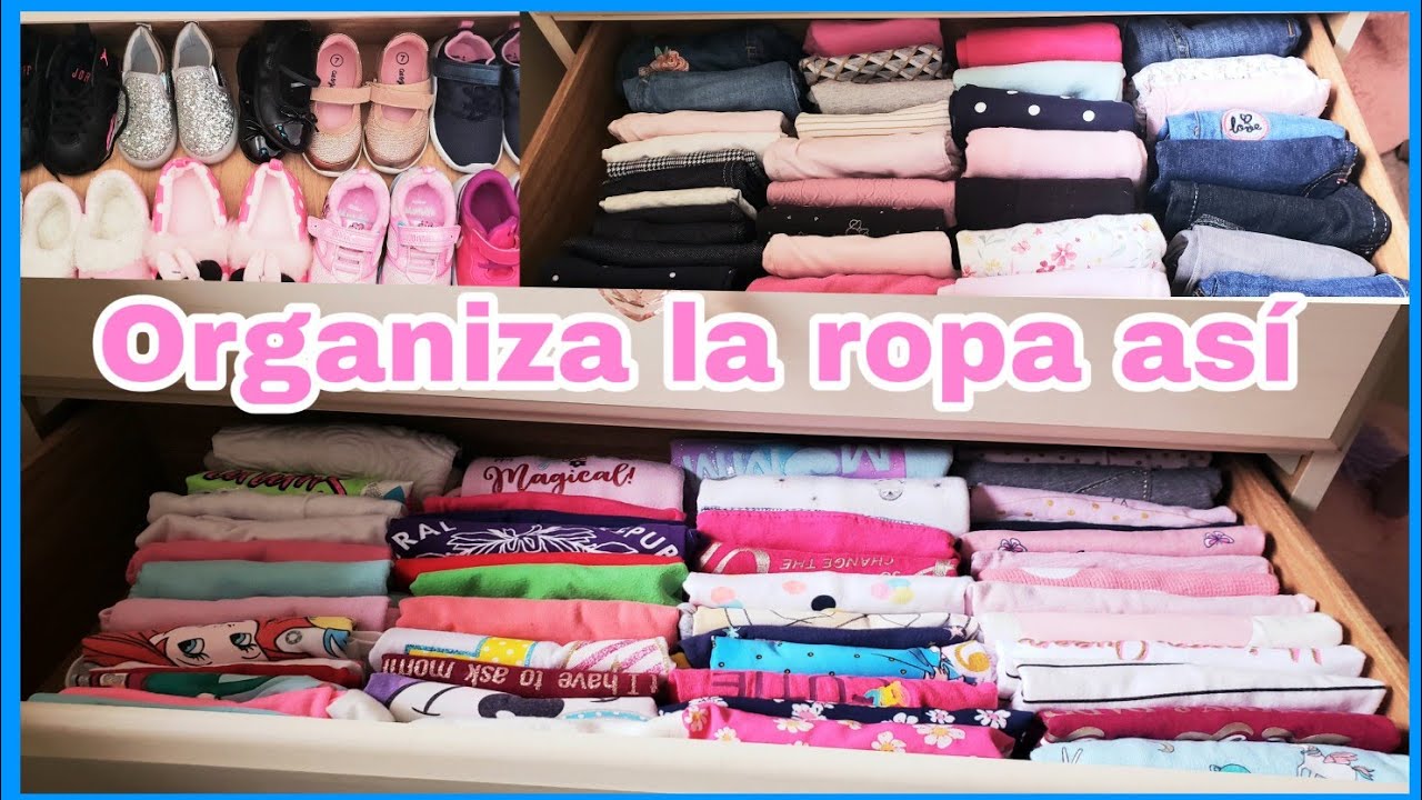 COMO ORGANIZAR LOS GABETEROS DE TUS HIJOS /Metodo KonMari para doblar ropa | CUARENTENA EN CASA