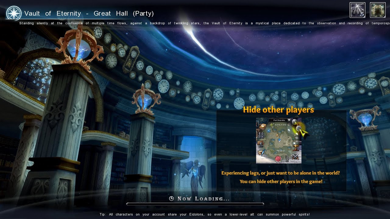 Aura Kingdom US - Vault of Eternity - Great Hall (Party) - Solo attempt Bard S35 - Floor 1-12
