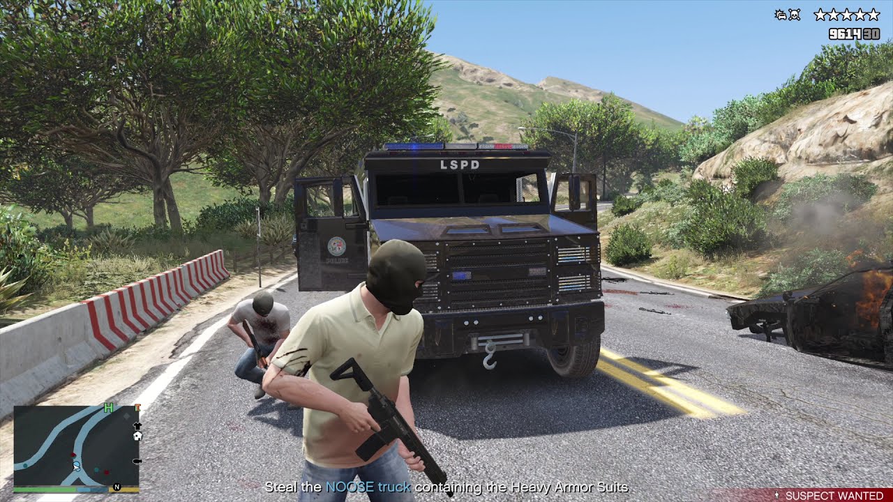 GTA 5 -  Convoy Attack + Six Star Escape (RDE 3.1.1)
