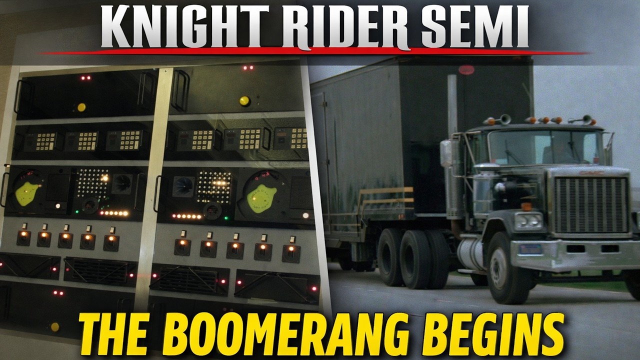 Screen Used Knight Rider Semi Update: Lounge Cabinets Finished & Boomerang Unit Construction Begins!