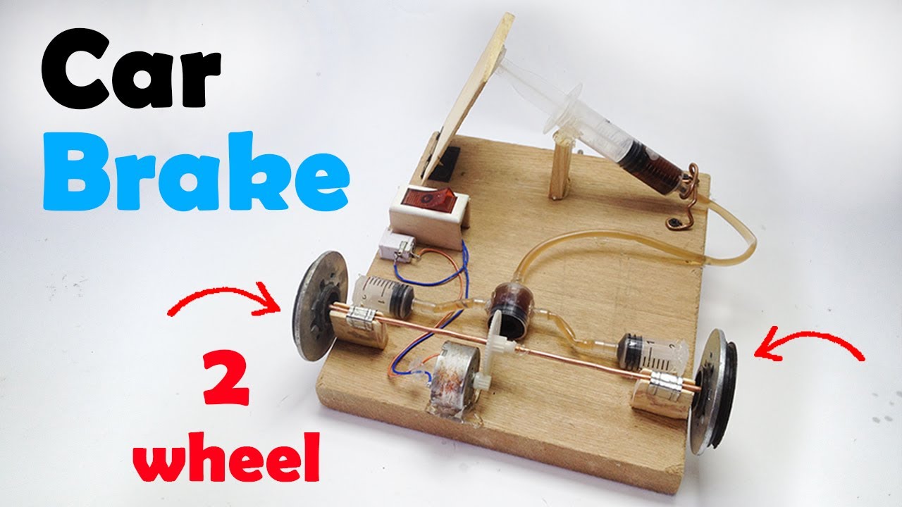 Hydraulic Brake System Working Model: (Two Wheel)