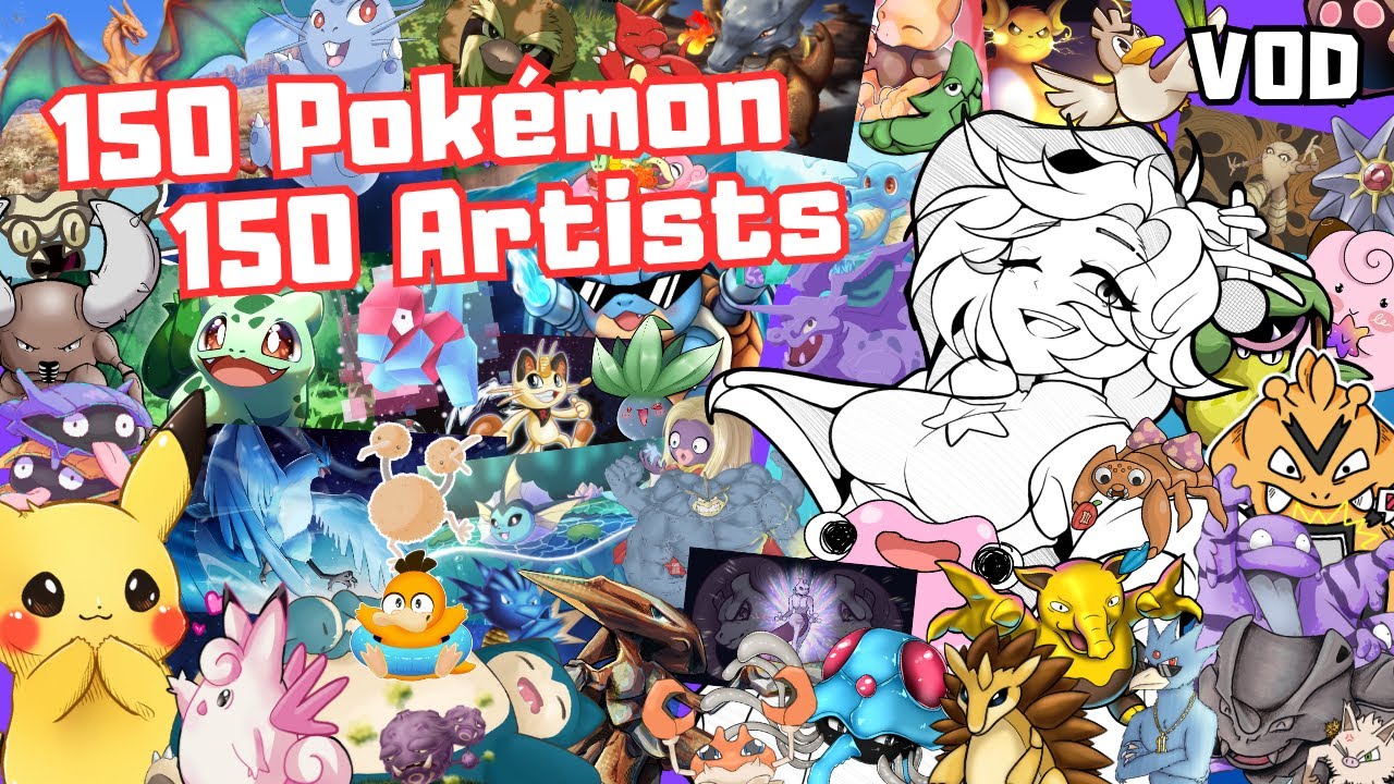 150 POKÉMON 150 ARTISTS! PokéRap Projekt | ColorMari, Rap, Tier List | Event Stream VOD