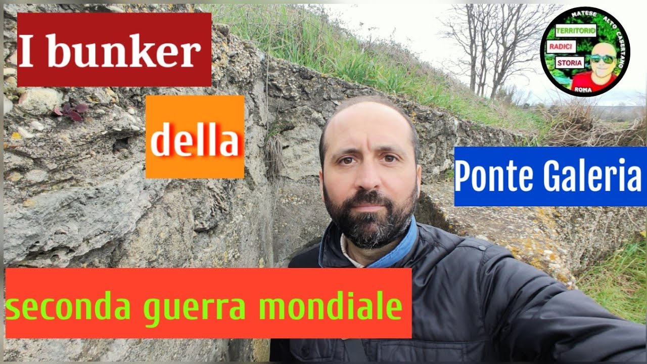 NEI BUNKER MILITARI della seconda guerra mondiale Ponte Galeria Roma con Andrea Grazzini