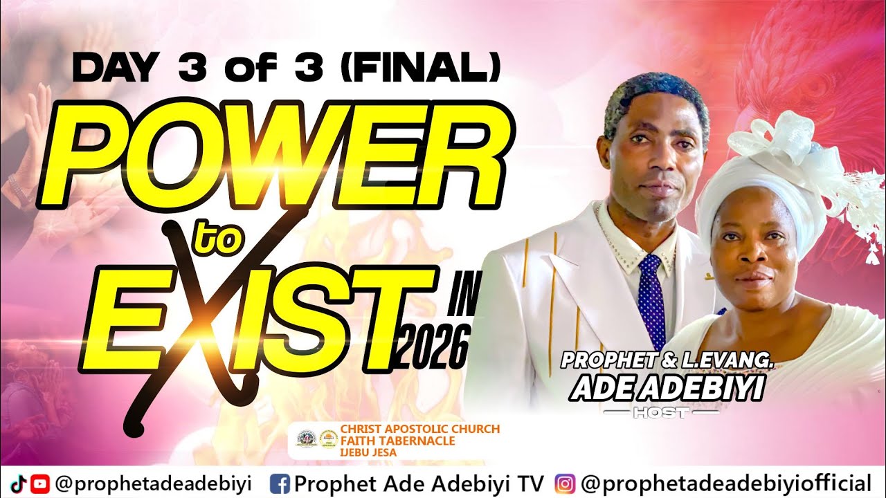 🔥✨ | Пророк Аде Адебийи | Церковь CAC Faith Tabernacle, Осогбо | 15 марта 2026 г.