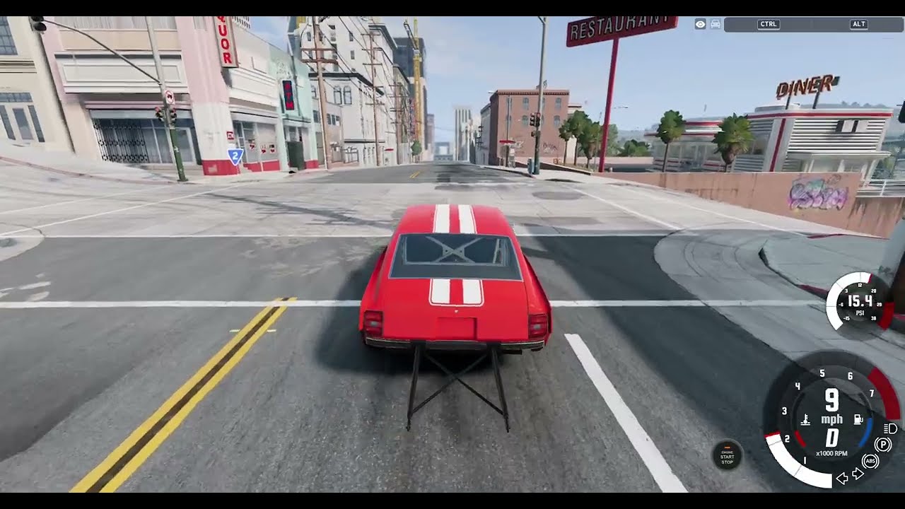 i crashed my car in beamng drive