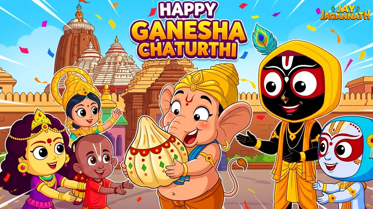 गणेश जी के साथ जगन्नाथ और बलराम की मस्ती! | Jay Jagannath |Jagannath Cartoon| Full Ganesh Ji Episode
