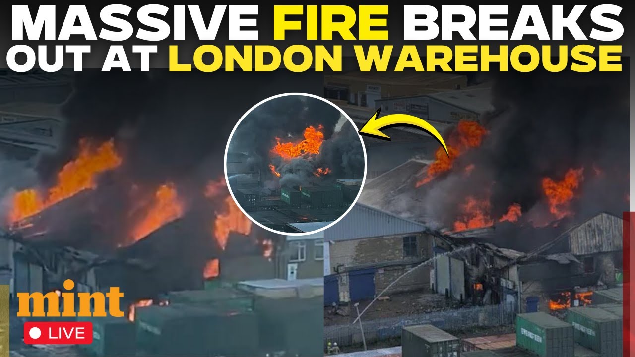 London Fire LIVE: Multiple EXPLOSIONS In Southall London as Warehouse Goes Up in Flames! | UK News