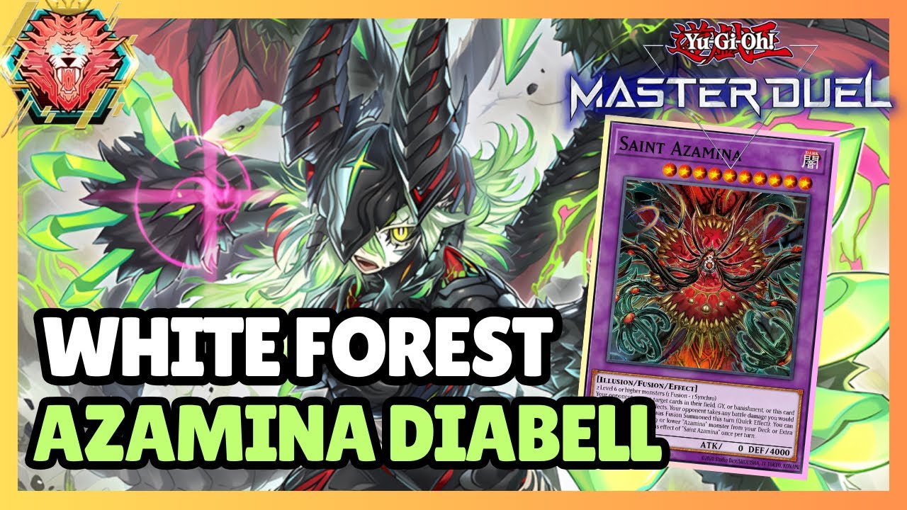 Rating Duels Top 50% with White Forest Azamina Diabell - Season 49 [Yu-Gi-Oh! Master Duel]