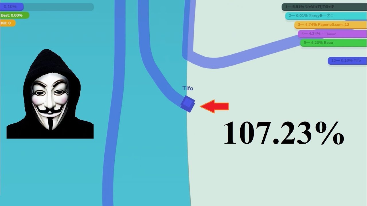 Paper.io 3 INSTANT WIN! [Hacker 107.23%]