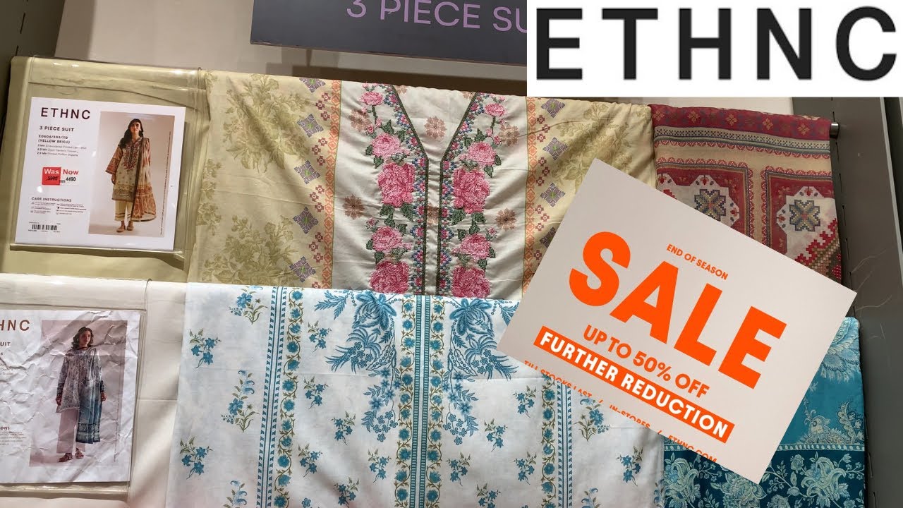 Ethnic Unstitched Collection Sale | 25% OFF | New Arrival Dresses 2025  | Afsheen Closet