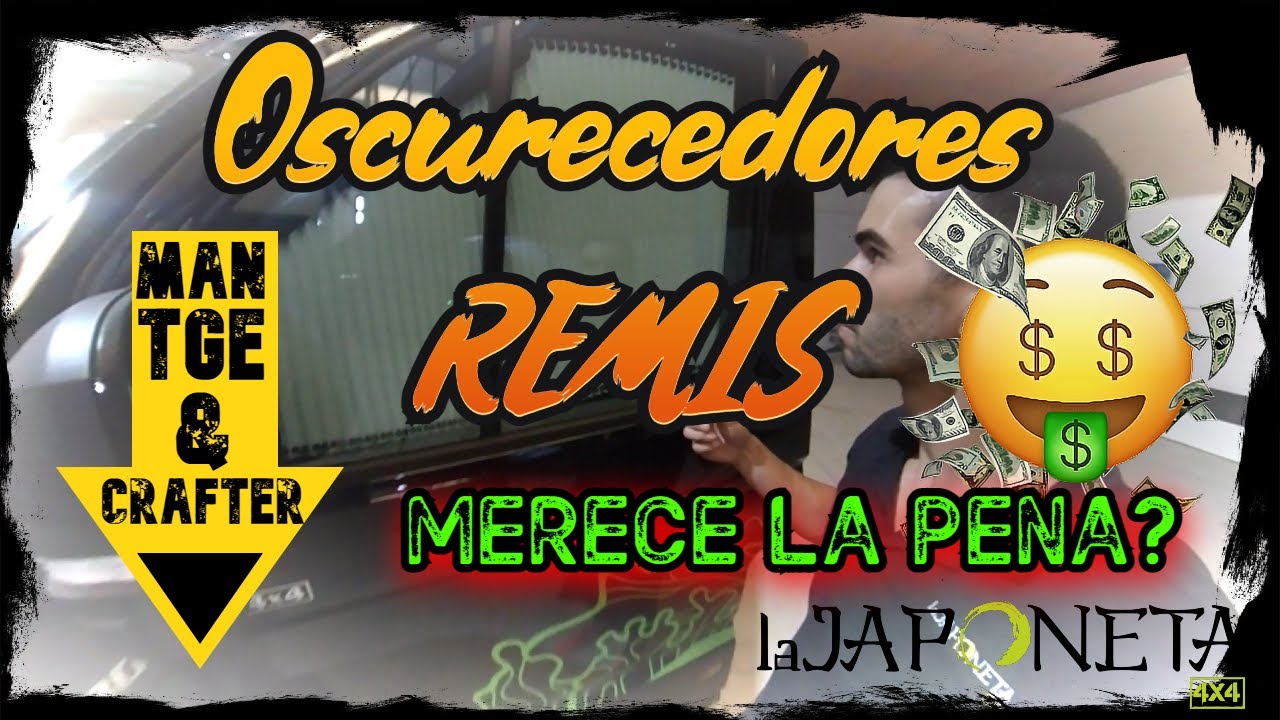 Instalación oscurecedores parasoles cortinas REMIS MAN TGE 4x4 LaJaponeta