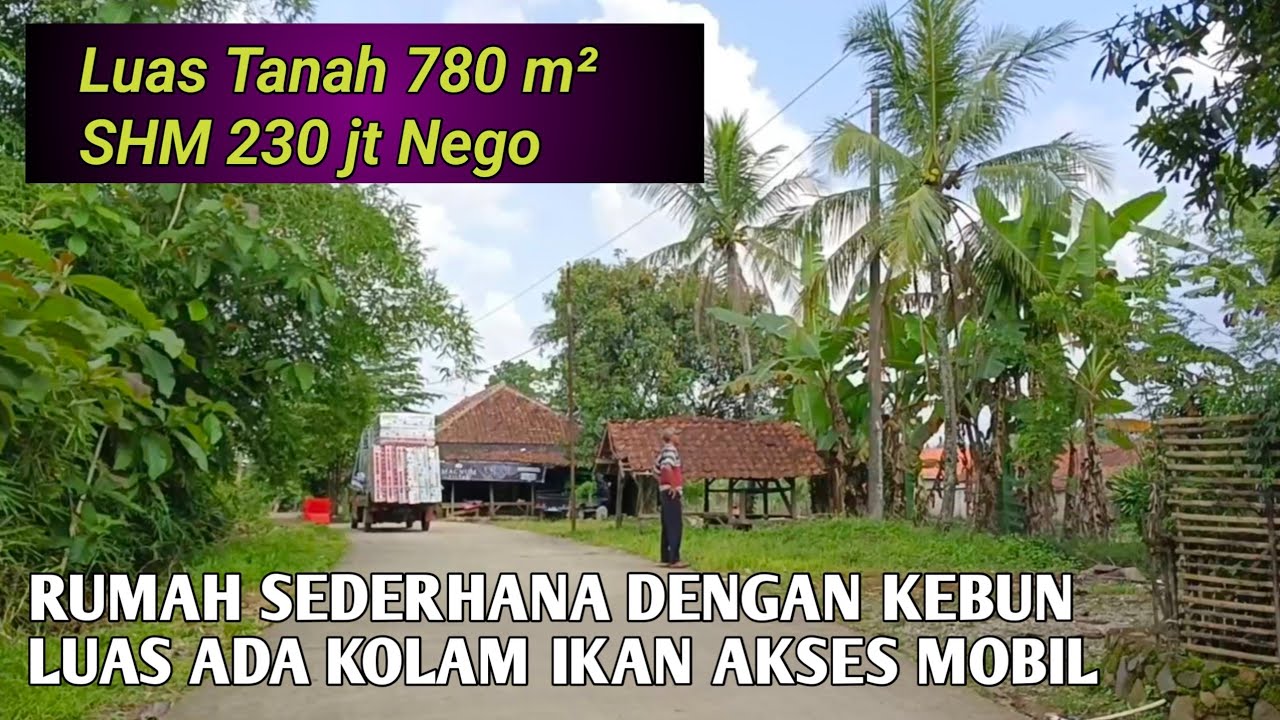 Rumah Kampung Pinggir Jalan Ada Kebun Dan Balong Bagus Untuk Usaha Atau Rumah Tinggal