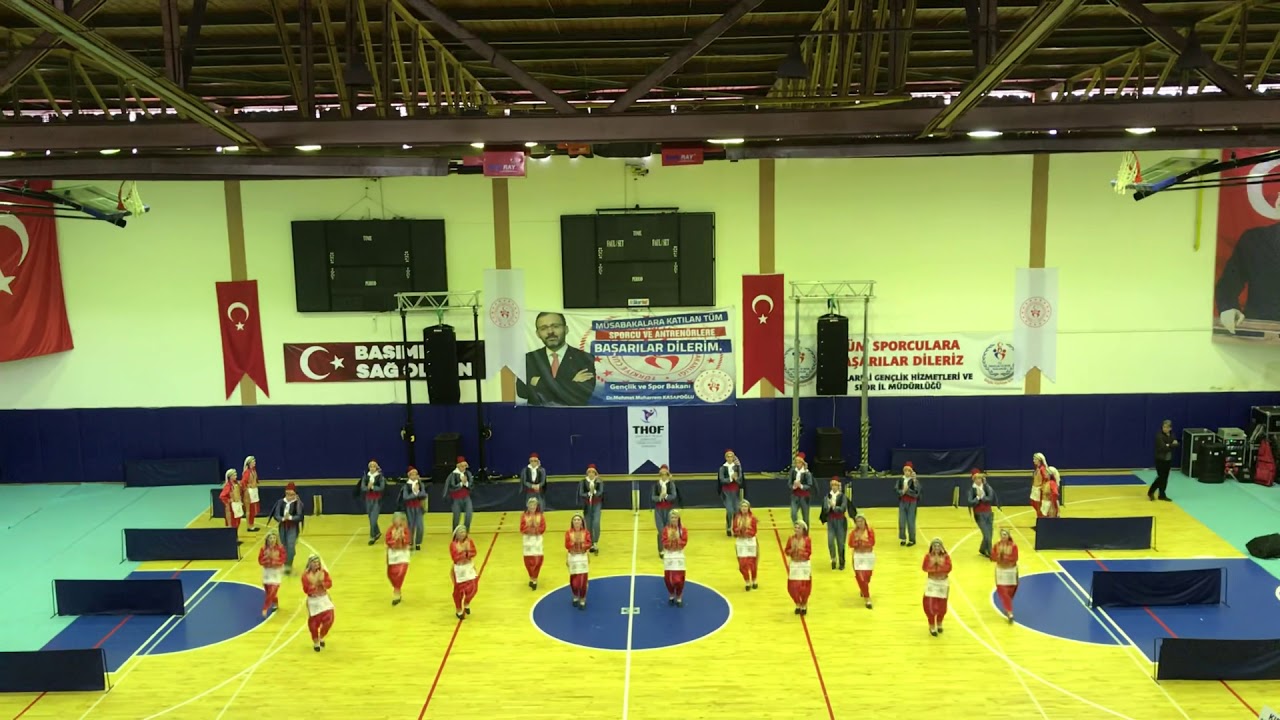 Kırklareli Anadolu Lisesi Halk Oyunları Ekibi Düzenlemeli Dal İl Yarışması 2020