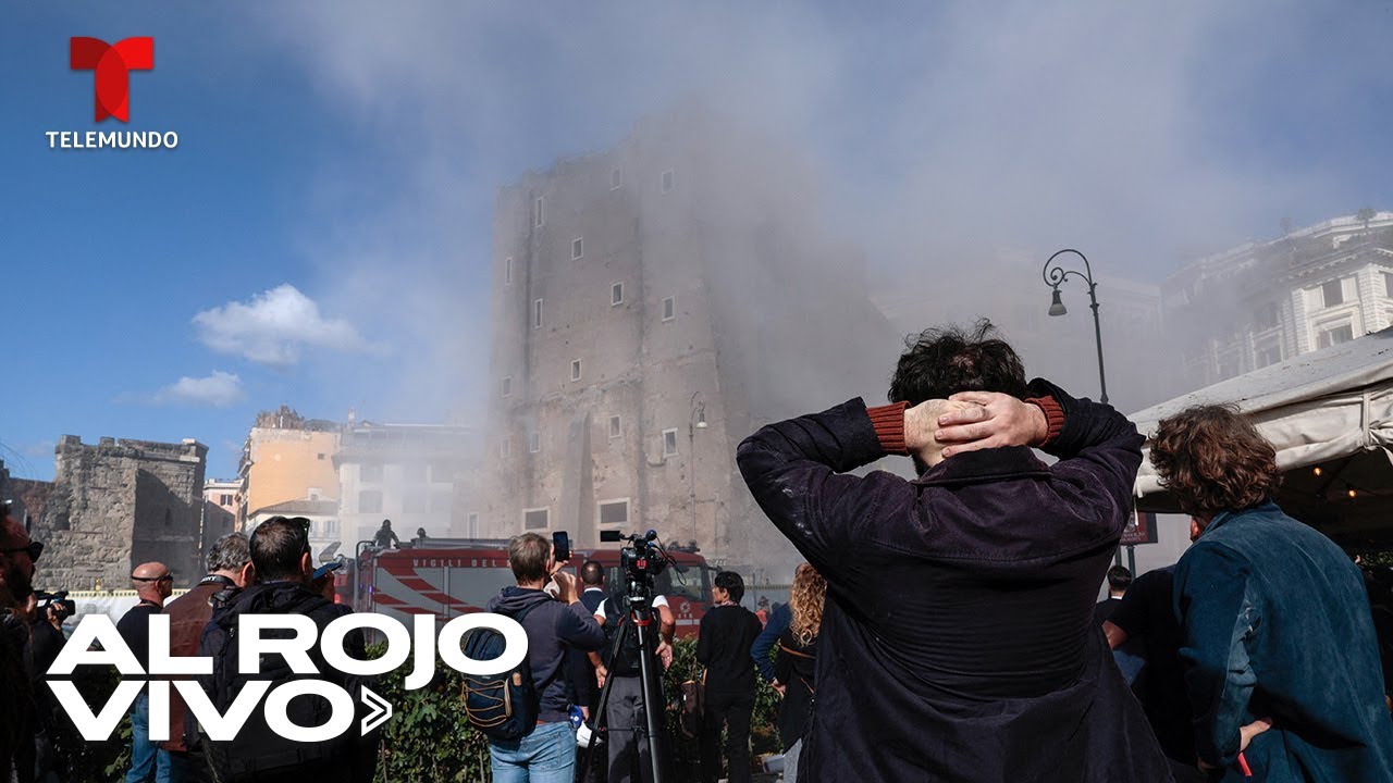 Colapsa torre en Roma durante trabajos de restauraci&oacute;n | Al Rojo Vivo | Telemundo