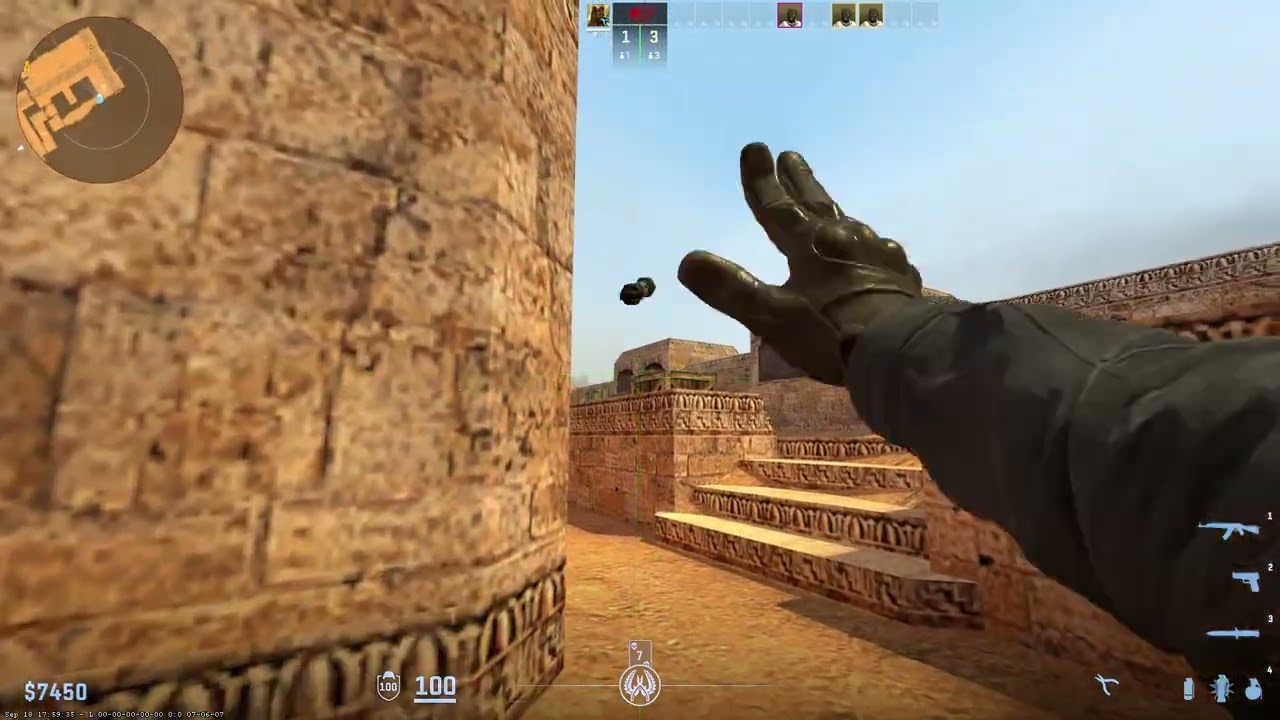 Counter Strike 2 - Classic Dust - 1 vs 10 bots