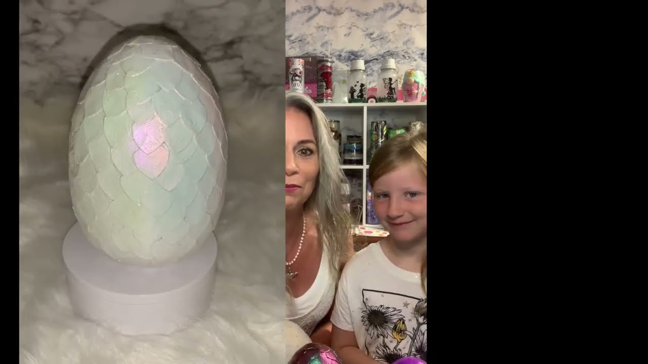 DIY dragon egg tutorial. How to apply dragon scales. DIY Game of Thrones Dragon Egg.
