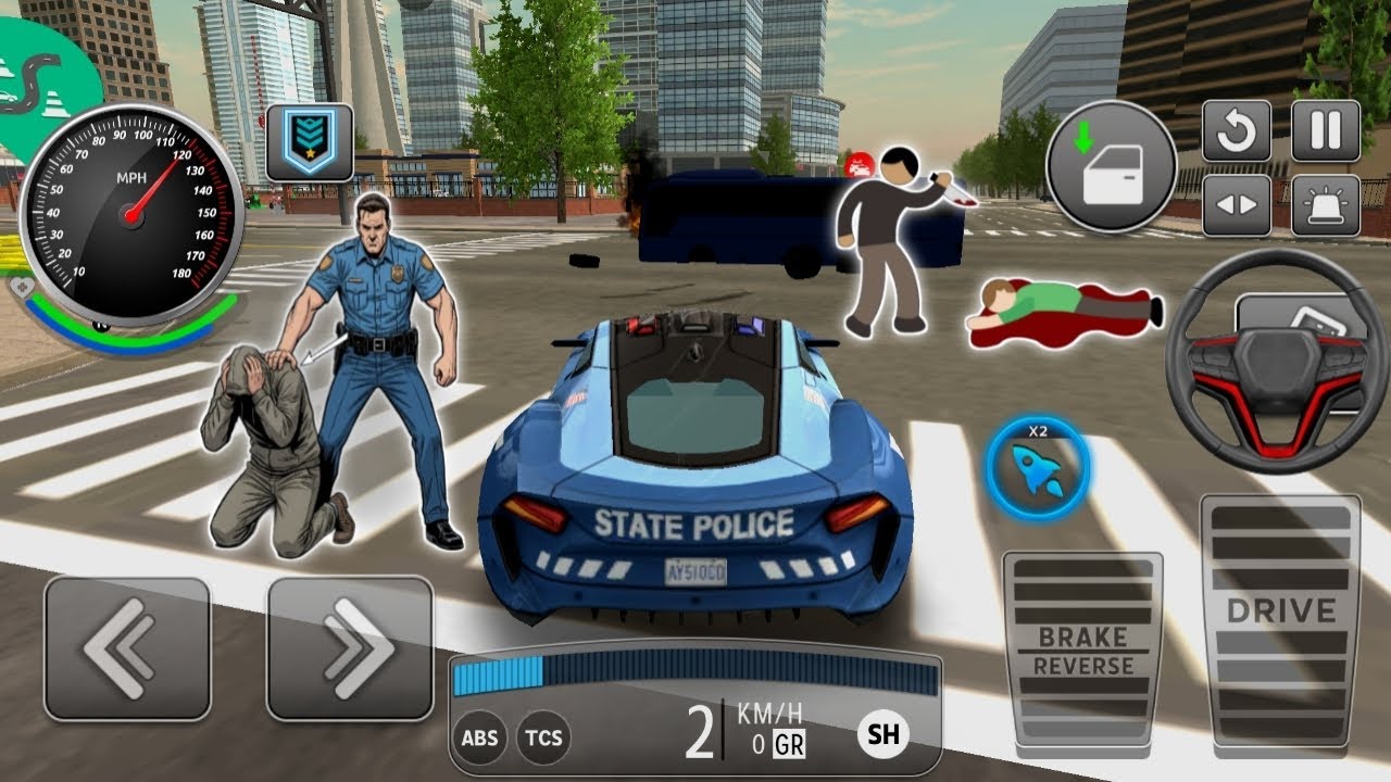 Police Chase in City | 3D Cop Car DrivingRealistic Police Car Simulator | Gameplay Android