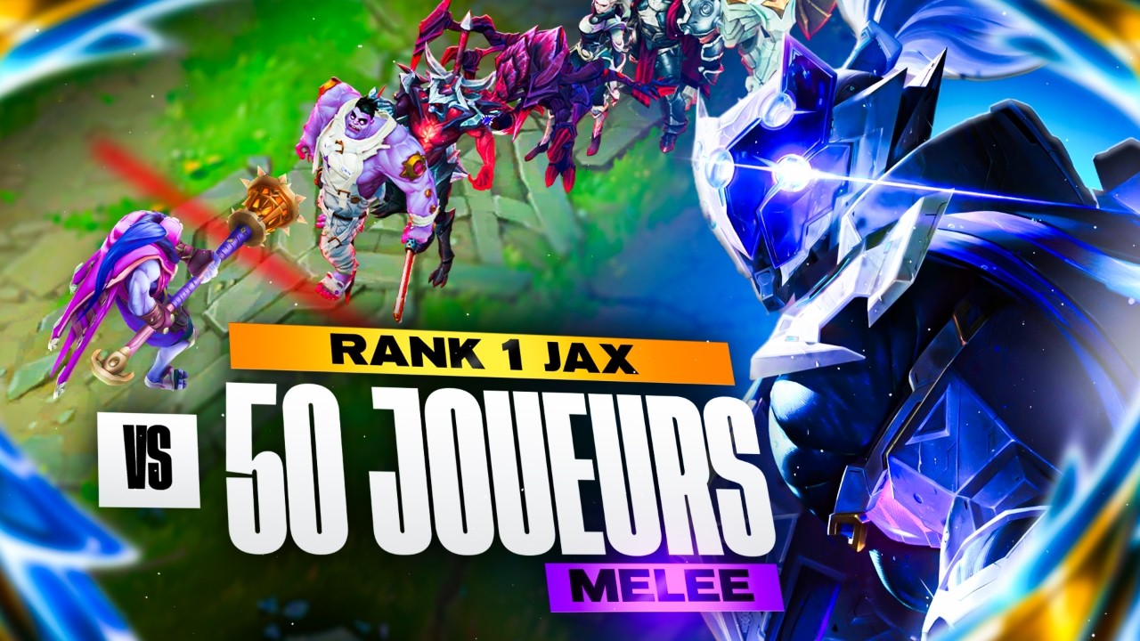 RANK 1 JAX FR VS 50 JOUEURS CORPS À CORPS ! IL JOUE ENCORE AVEC LES LIMITES DU CONCEPT