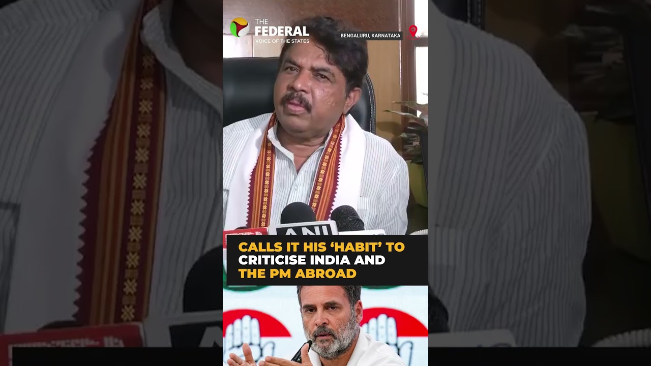 R Ashoka slams Rahul Gandhi over remarks made abroad, calls it his &lsquo;habit&rsquo;