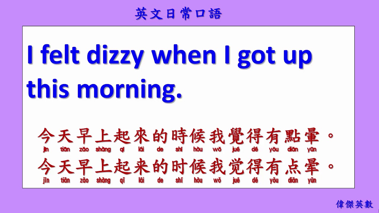 英文日常口語 115 健康檢查 (English Daily Conversation with Chinese.)