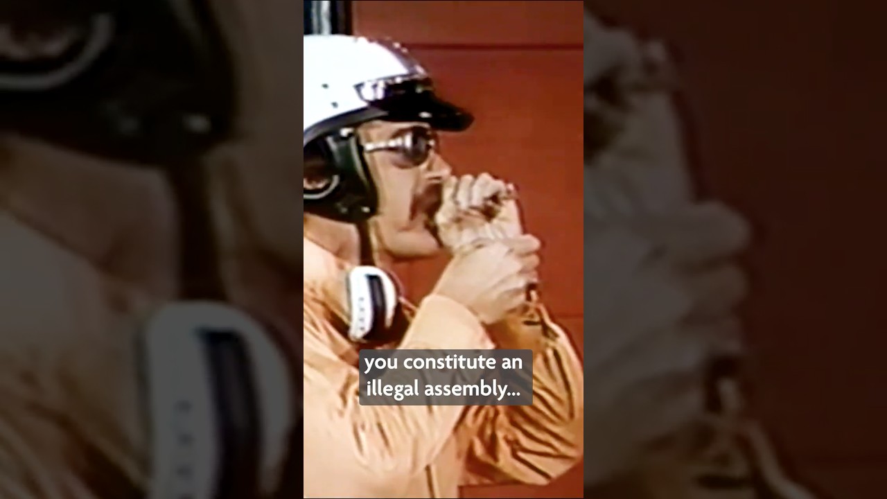 You Constitute an Illegal Assembly #protest #comedyhistory #improv