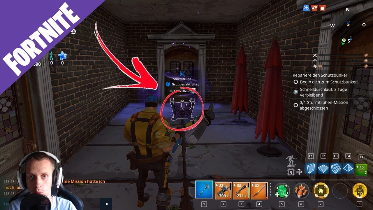 FORTNITE - PvE - Hauptauftrag: LUFTANFÜHRUNGSZEICHEN [STURMTRUHE]