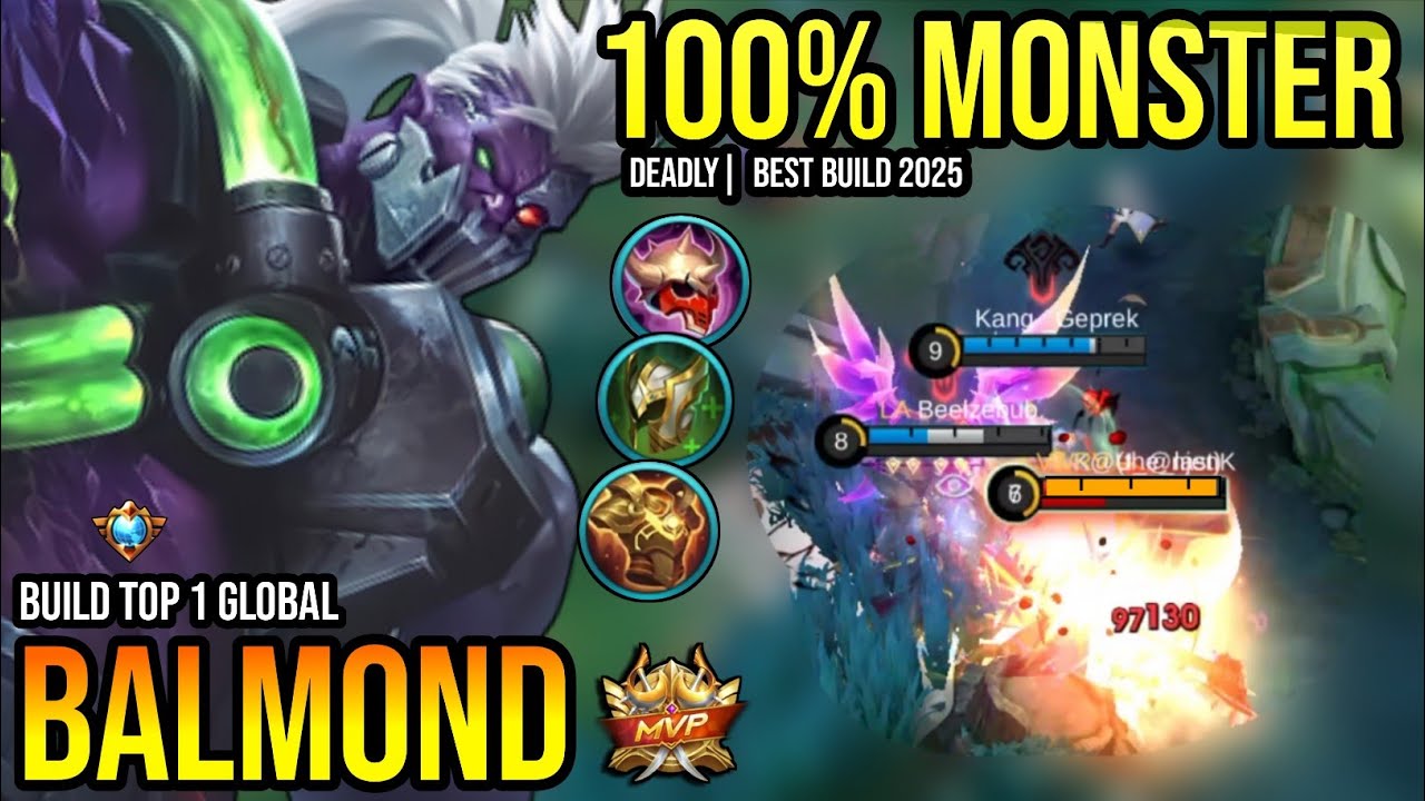 BALMOND BEST BUILD 2025 | BUILD TOP 1 GLOBAL BALMOND GAMEPLAY | MOBILE LEGENDS✓