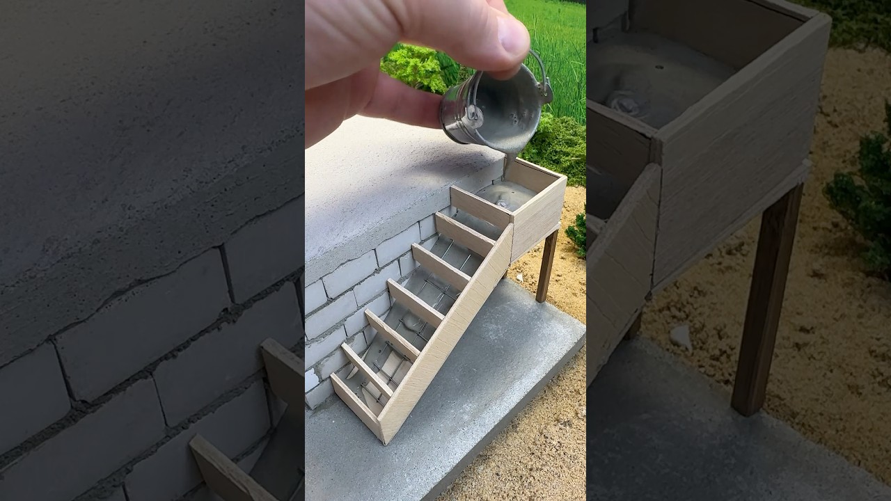 Incredible Q-Tiny house made with mini bricks part 1 #miniature #diy