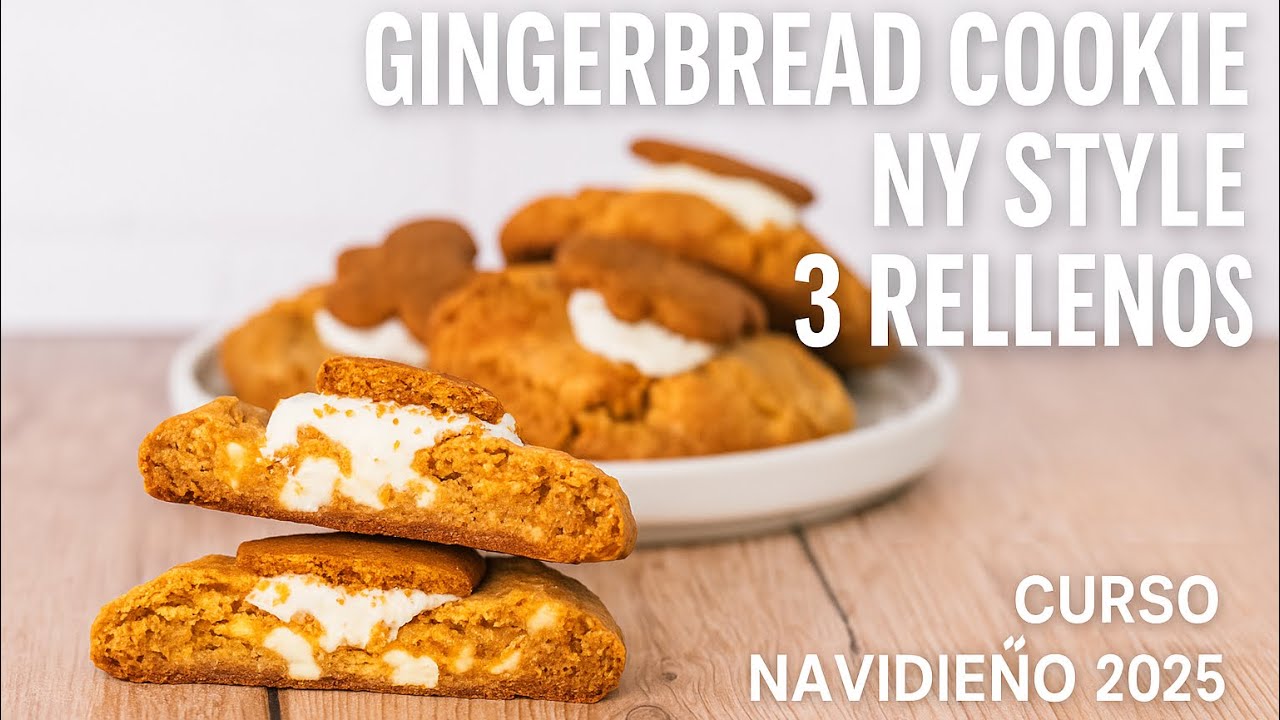 Gingerbread Cookie NY Style (3 rellenos) | Curso navideño 2025