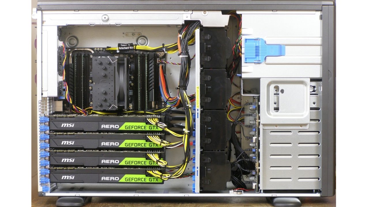 Quad GPU rendering server - 4x GeForce GTX1080 Ti