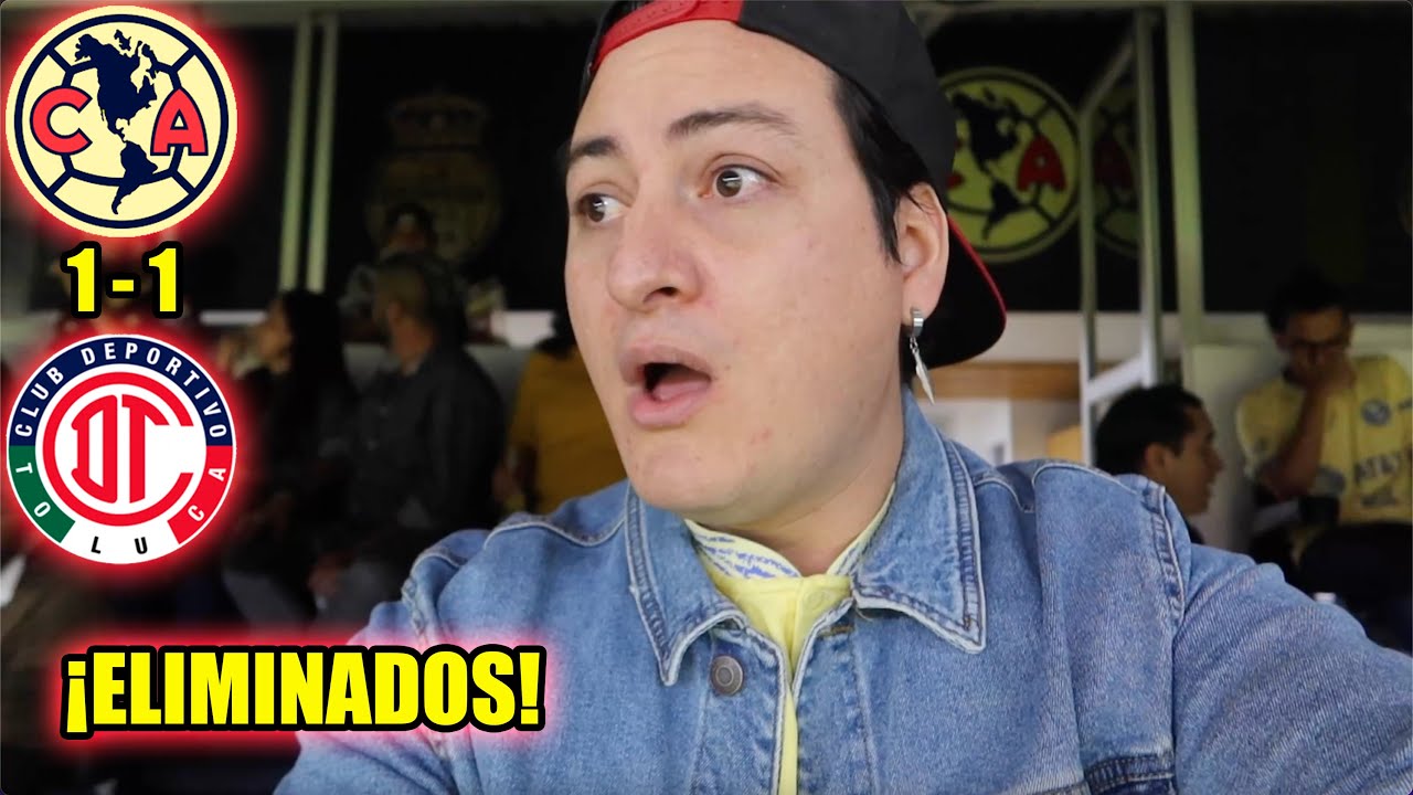 ¡ELIMINADOS! Desde el Azteca América (2)1-1(3) Toluca Semifinal vuelta