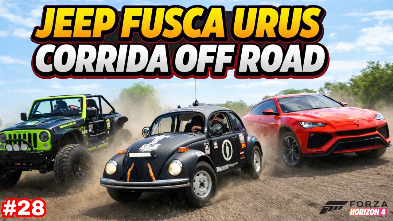 FORZA HORIZON 4 #28(CORRIDA OFF ROAD CARROS CLASSICOS NA COPETIÇAO PT-BR)GAMEPLAYHD