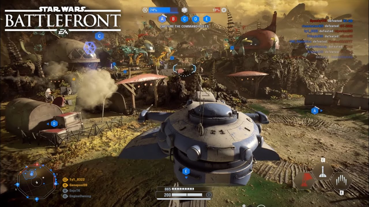 Star Wars Battlefront 2: Supremacy Gameplay | Felucia (game crashed at the end)
