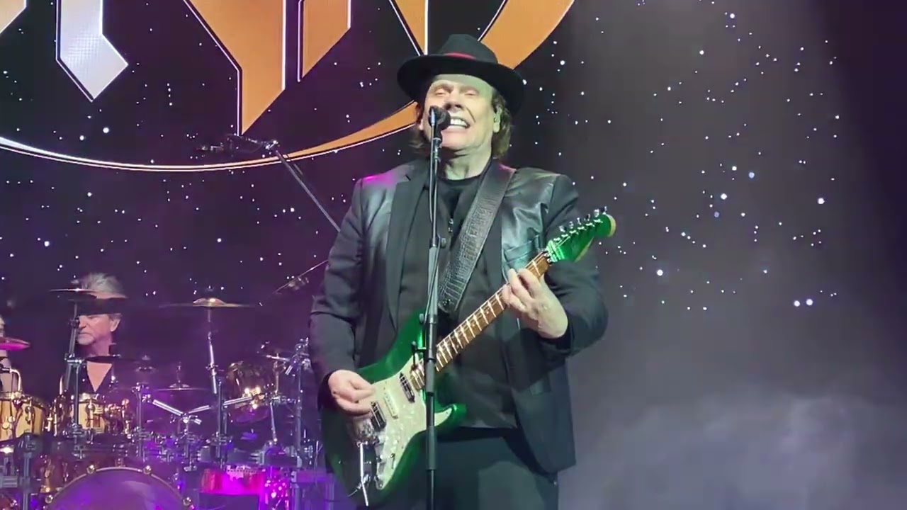Styx performing “Miss America” live at the Grand Casino in Shawnee, OK, December 5, 2025.