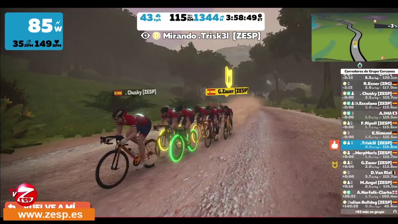 Emisi&oacute;n en directo de Comunidad Zwift [ZESP]