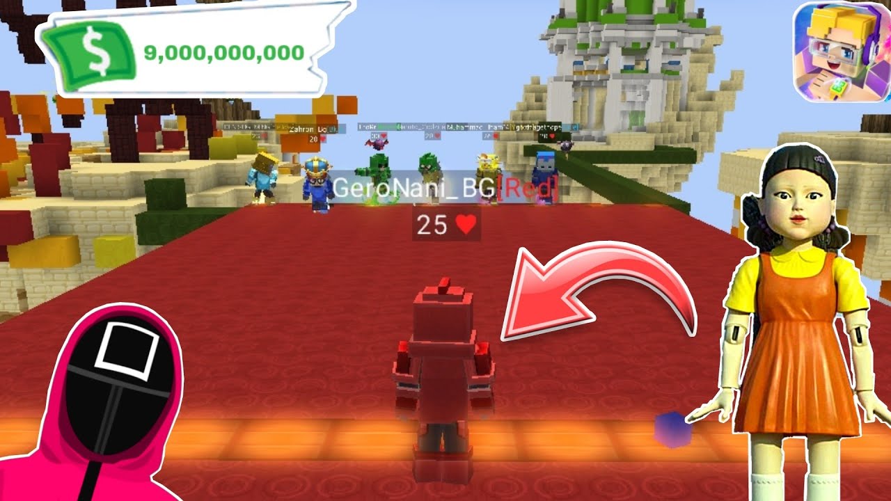 SQUID GAME But it's in Bedwars Blockman Go 😳!! (Blockman Go : Bedwars)