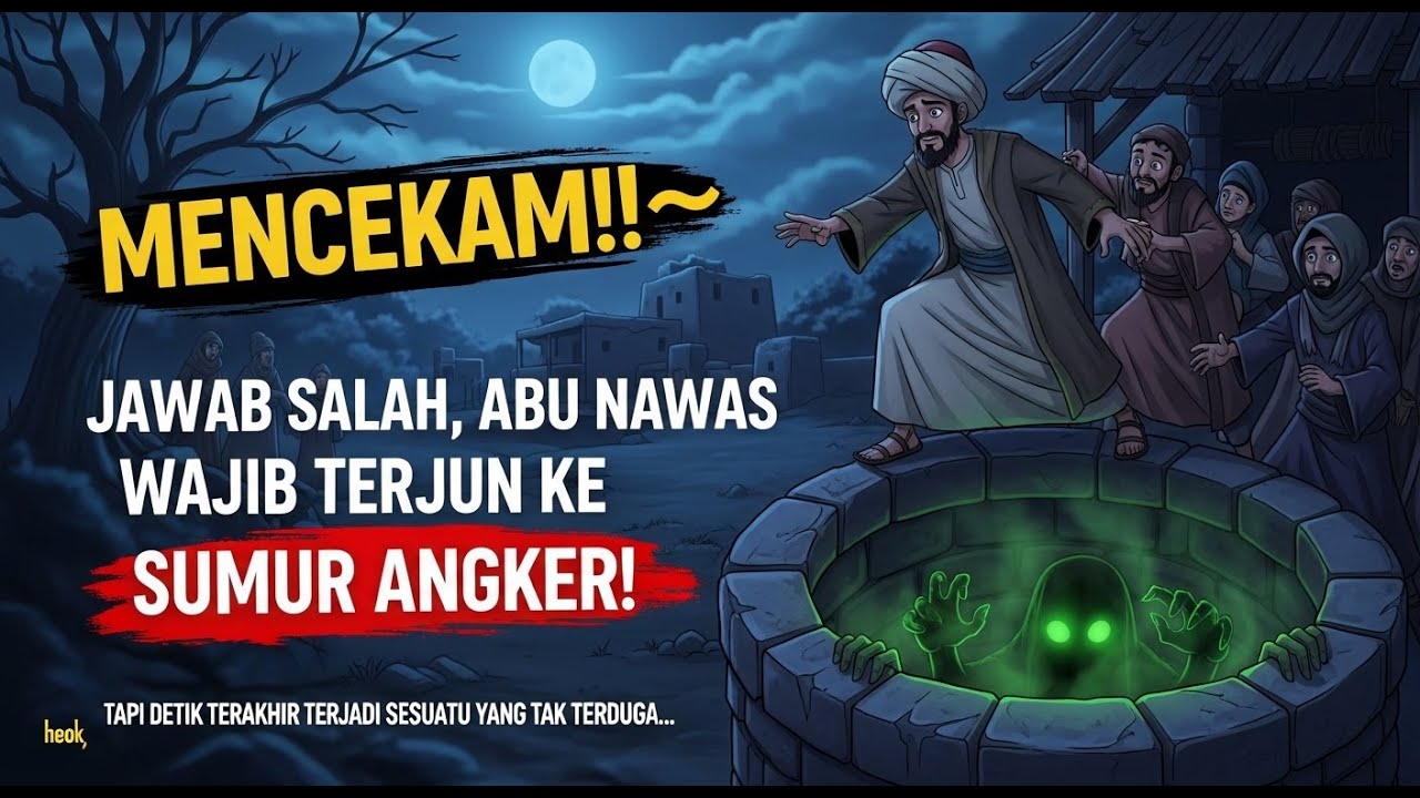 “MENCEKAM‼️ Abu Nawas Dipaksa Terjun ke Sumur Angker Kalau Jawabannya Salah, Tapi Siapa Sangka…”
