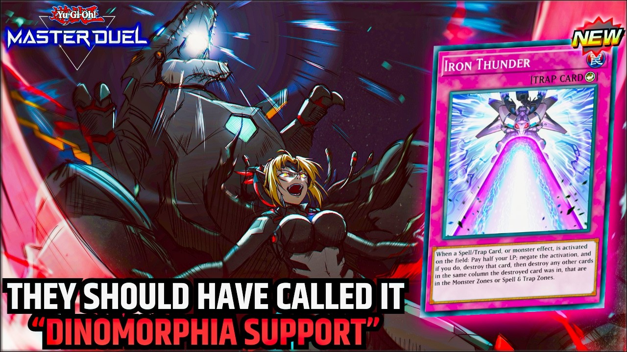 🦖⚡ IRON THUNDER IS UNREAL IN DINOMORPHIA⚡🦖 - NEW DINOMORPHIA DECK PROFILE [YU-GI-OH! MASTER DUEL]