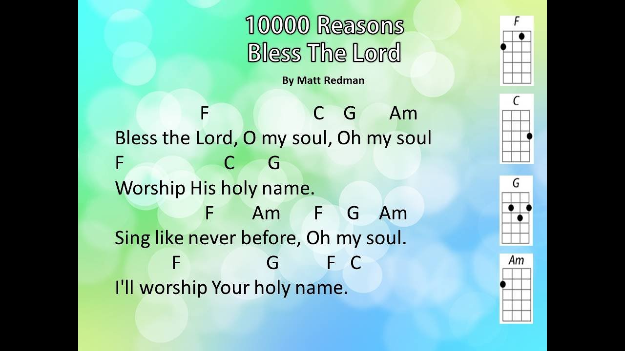 10000 Reasons - Matt Redman (Ukulele Play Along)