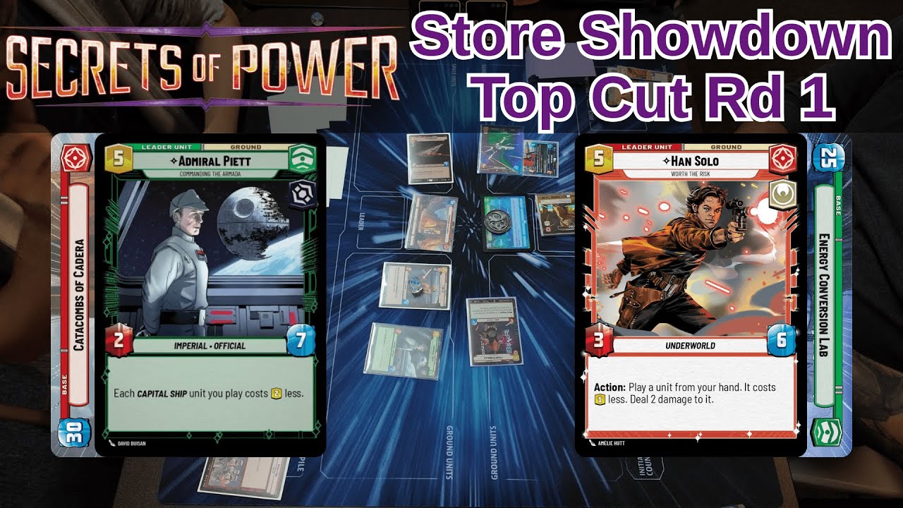 Piett Red vs SHD Han ECL | Top Cut Rd 1 | SEC Store Showdown | Star Wars Unlimited Gameplay