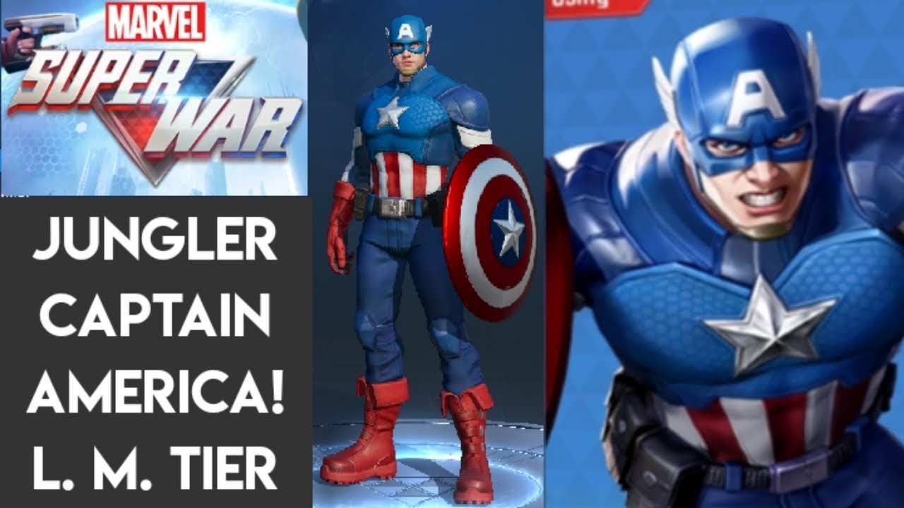 JUNGLER CAPTAIN AMERICA LEGENDARY MASTER GAMEPLAY!!  Ft. ImTheCapt MARVEL SUPER WAR!