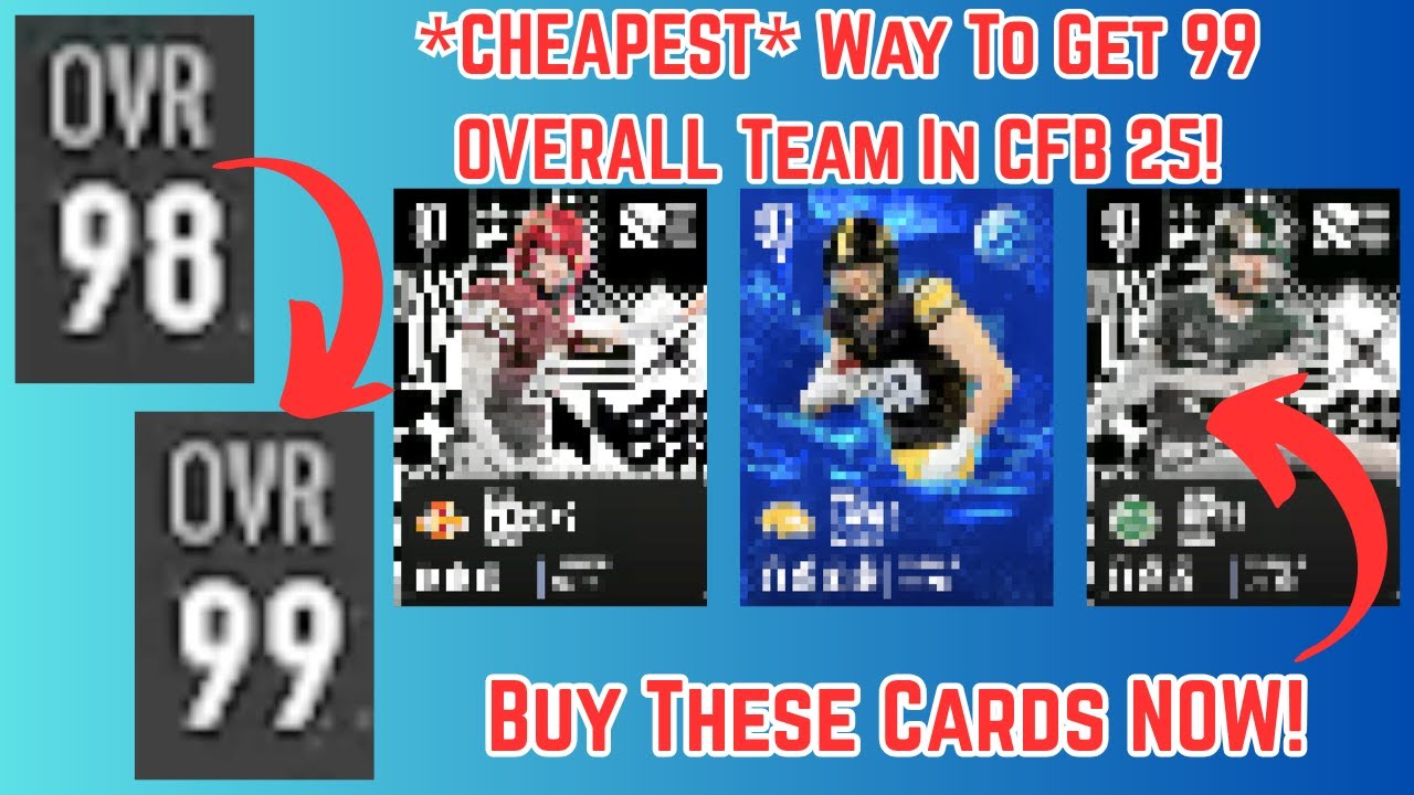 *CHEAPEST* Way To Get A 99 OVERALL TEAM In CFB 25!