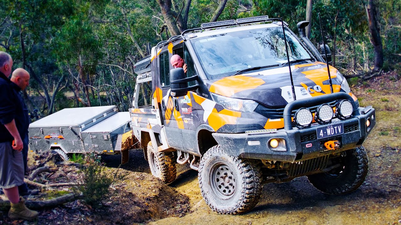 Towing Campers Through TIGHT Tracks!