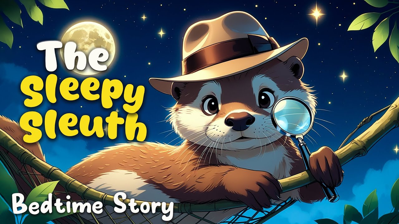 🔍Lazy The Sleepy Sleuth 🕵️ Calming Bedtime Story for Kids with Relaxing Meditation  Dreamy