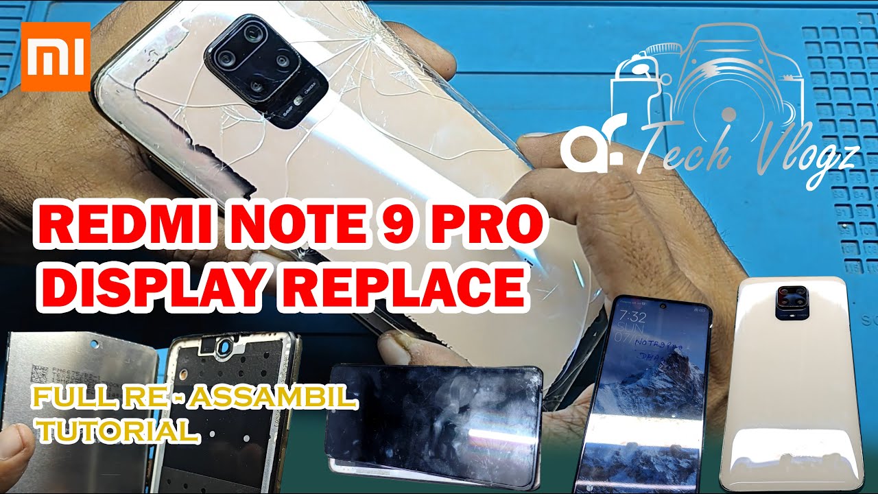 டிஸ்ப்ளே மாற்றுவது எப்படி | Xiaomi Redmi Note 9 Pro Screen Replacement | How To Replace Display