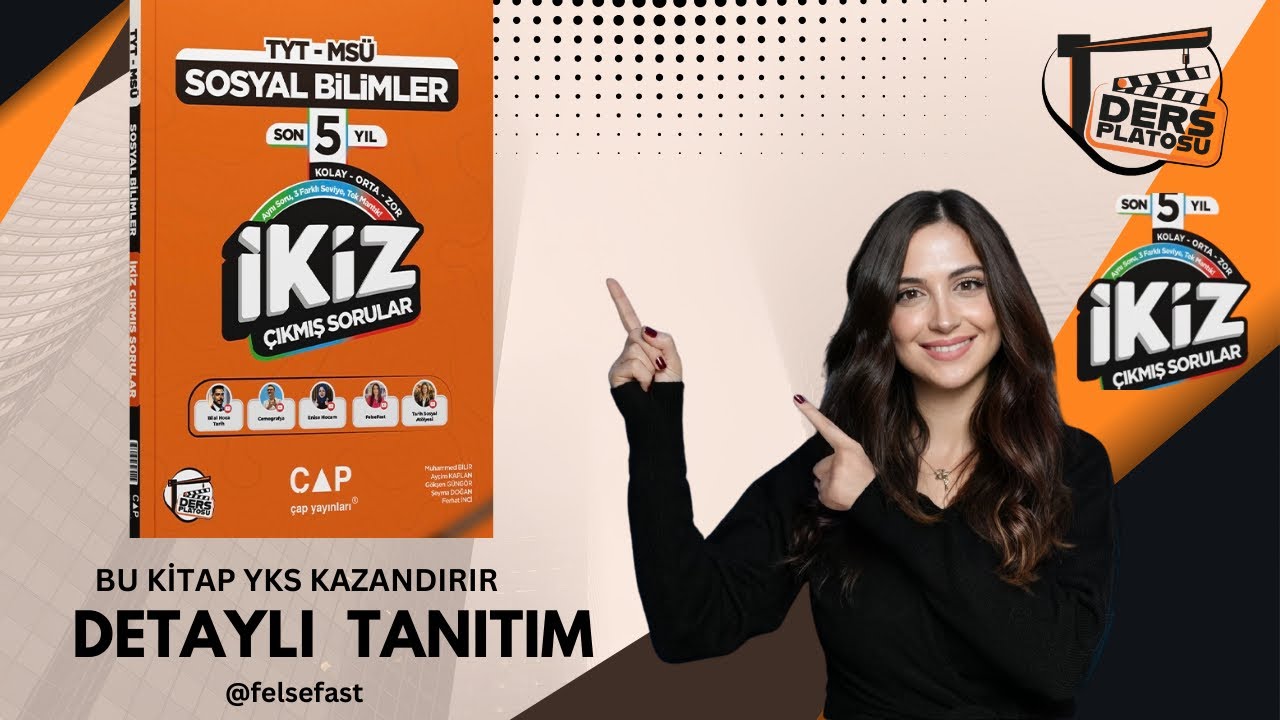 SON BEŞ YILIN ÇIKMIŞ SORULARI İLE BERABER İKİZ SORULARI KİTAP TANITIMI  #yks2026 #felsefe