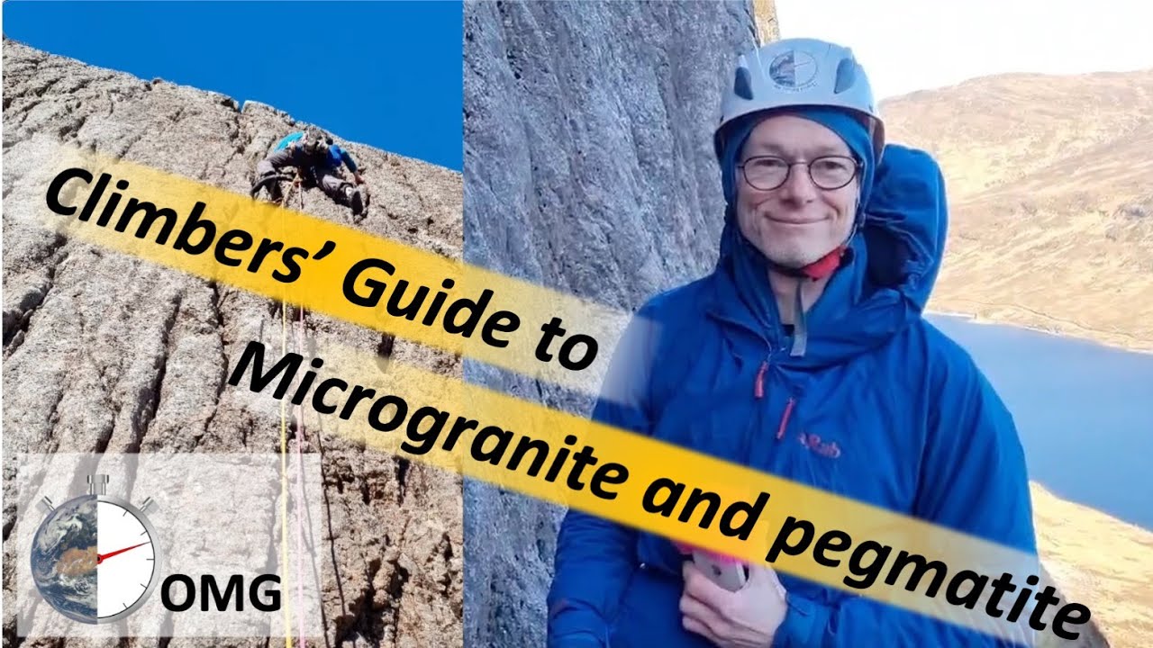 Climbers guide microgranite and pegmatite