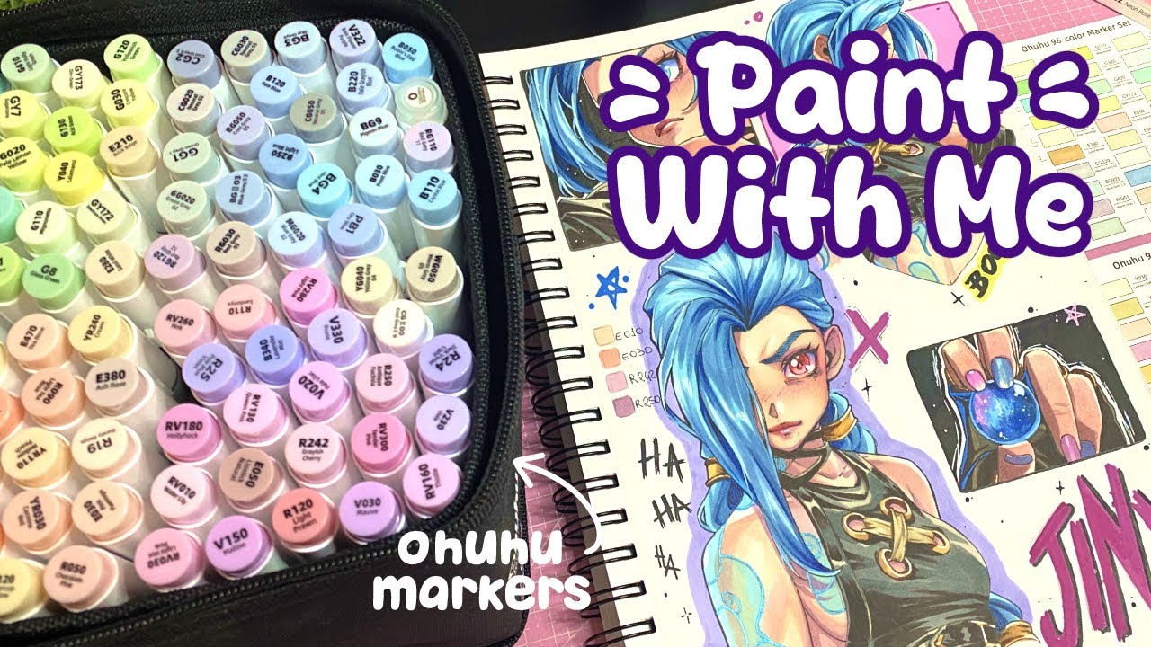 ✨Unboxing+review Ohuhu alcohol markers 96 colors Honolulu series#ohuhu #ohuhumarkers